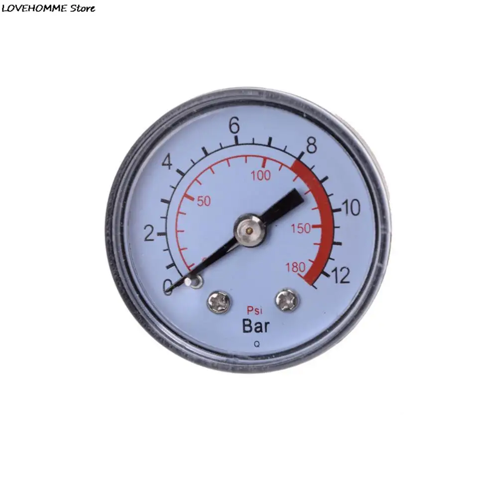 1PC Air Compressor Pneumatic Hydraulic Fluid Pressure Gauge 0-12Bar/0-180PSI Top Quality Hot Sale