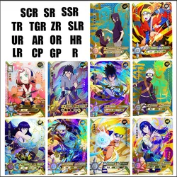 KAyou-Naruto Anime Naruto Cards, SLR, TGR, Uzumaki, Uchiha, Sasuke, Haruno, Sakura, Uchiha Madara, Coleção rara, Brinquedos para meninos