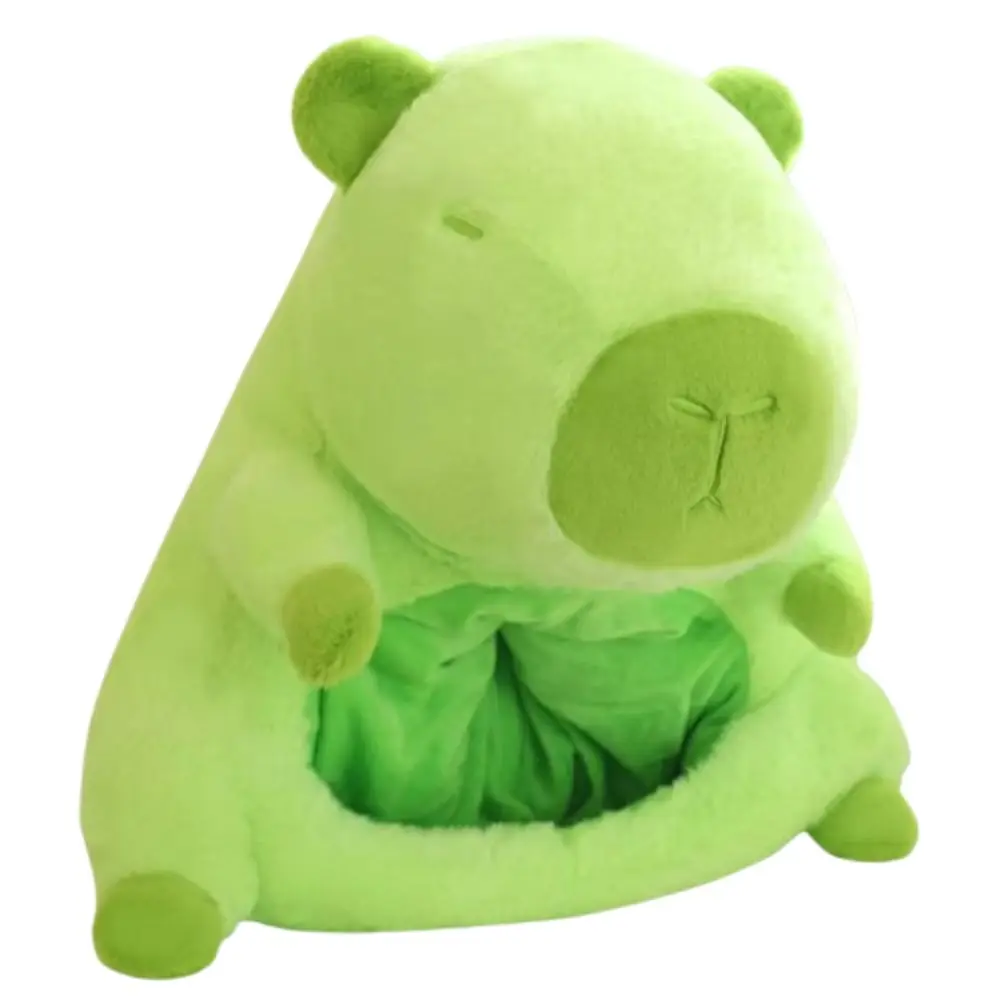 

Stuffed Doll Capybara Plush Hair Cap Thick Fluffy Capybara Head Mask Collection Warm Plush Animal Rodent Hat