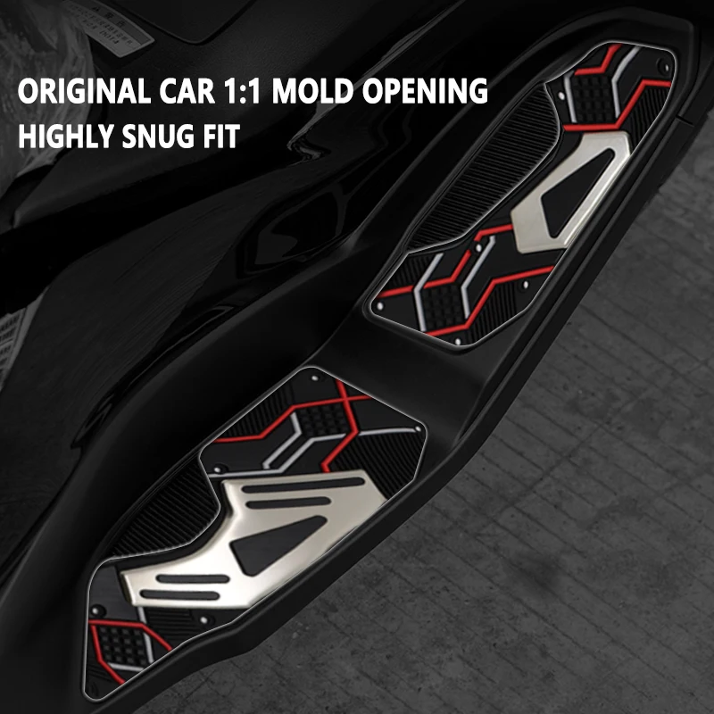 For YAMAHA NMAX155 V3 TURBO NMAX125 V3 2025 Motorcycle Footrest Foot Pads Pedal Plate Pedals Rest Pads Cushion Board Pedals