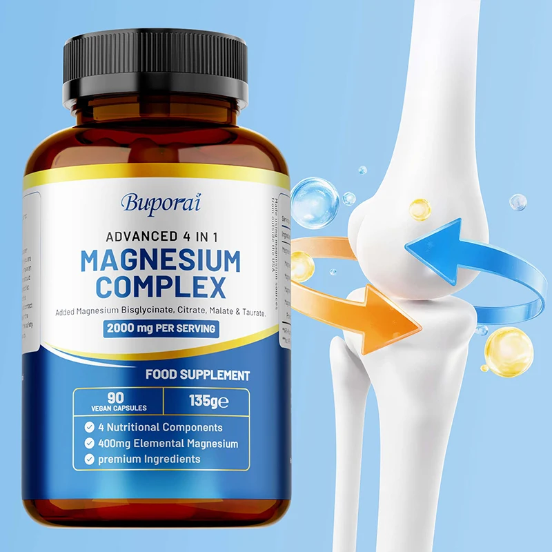 

Магниевые комплексные капсулы Buporai — преимущество здоровья костей, мышц и сердец, способствует несанкционированного сна и релаксации.