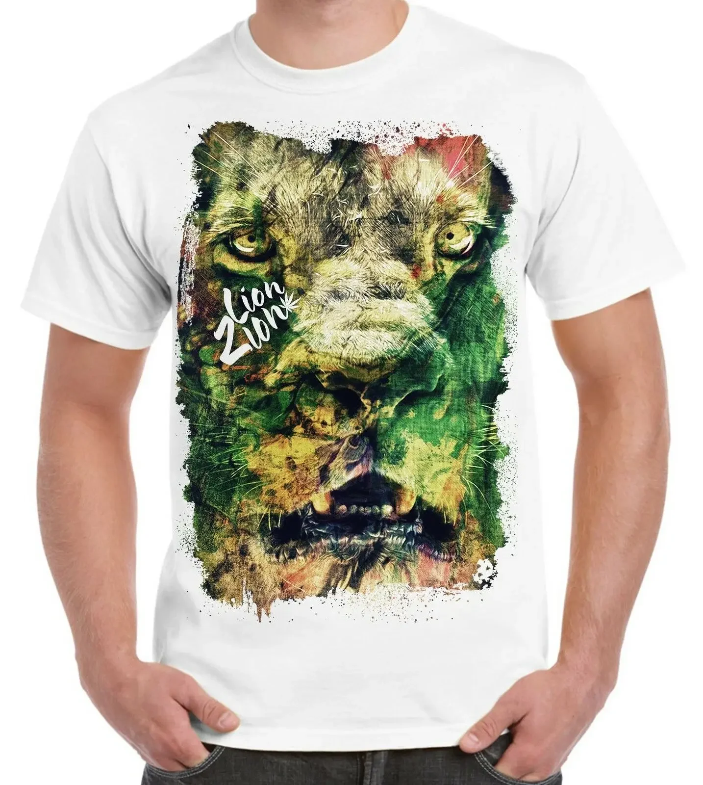 Lion of Judah Zion Reggae Rasta Bob Marley T-Shirt. Summer Cotton O-Neck Short Sleeve Mens T Shirt New S-3XL
