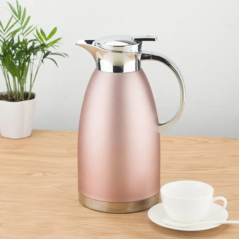 

Stainless Steel Thermos Double Layer Insulated Vacuum Water Bottle Home Office Coffee Pot Tea Kettle Kitchen Supplies Decoration