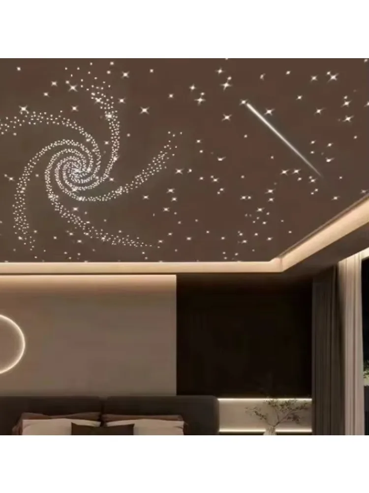 Luz de teto da estrela da fibra ótica do diodo emissor de luz, corpo plástico decorativo da luz do hotel do cinema do quarto