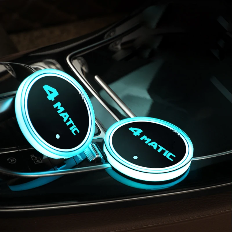 Seven Colors Car Sticker Interior Decorative Ambient Light LED In The Car for Mercedes Benz 4MATIC Auto Accessories