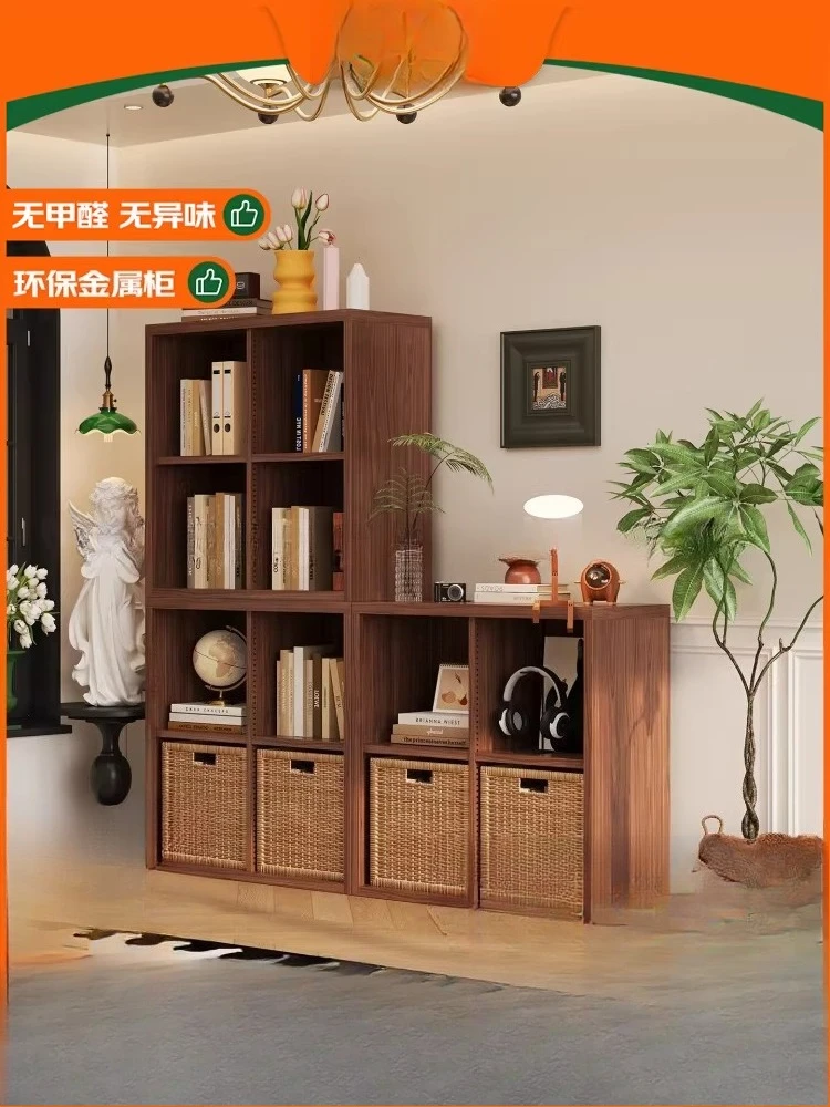 Steel lattice free combination module small apartment living room storage bookcase