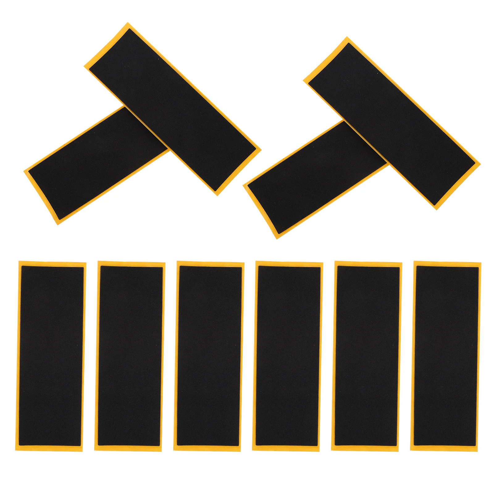 10 Stück Kinder Finger Skateboard rutschfeste Aufkleber Mini gepolsterte Griffbrett Zubehör starke Haftung Finger Skateboard Aufkleber