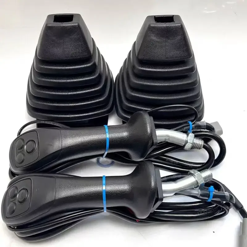

Excavator Electromagnetic Suction Cup Wood Clamp Hydraulic Shear Grabber Three-button Electronic Control Joystick Handle Glue