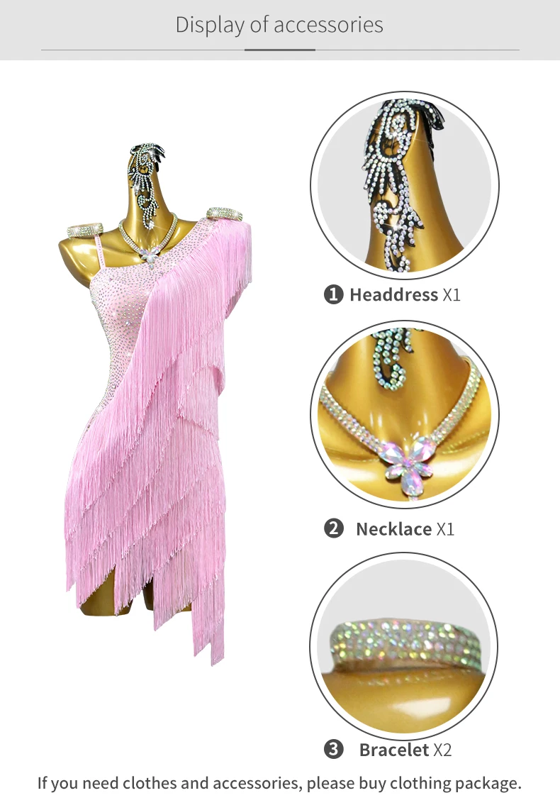 MoLig Jupe Latine À Franges for Filles avec Justaucorps, Costume De Danse Latine for Enfants, Tenue D'entraînement for Robe De Danse Élégante for Rumba Samba Cha Cha Tango (Color : Red, Size