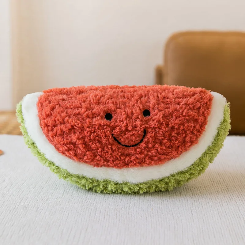 Zanahoria piña sandía plátano melocotón Mango limón muñeco de peluche 10 estilos fruta felpa kawaii decoraciones juguete
