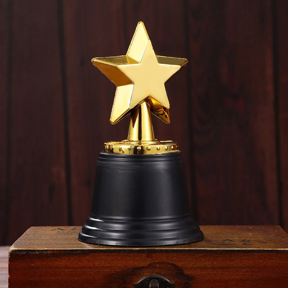 

Star Trophy Winner Trophies Small Plastic Gold Plaything Decorative for Office Gifts