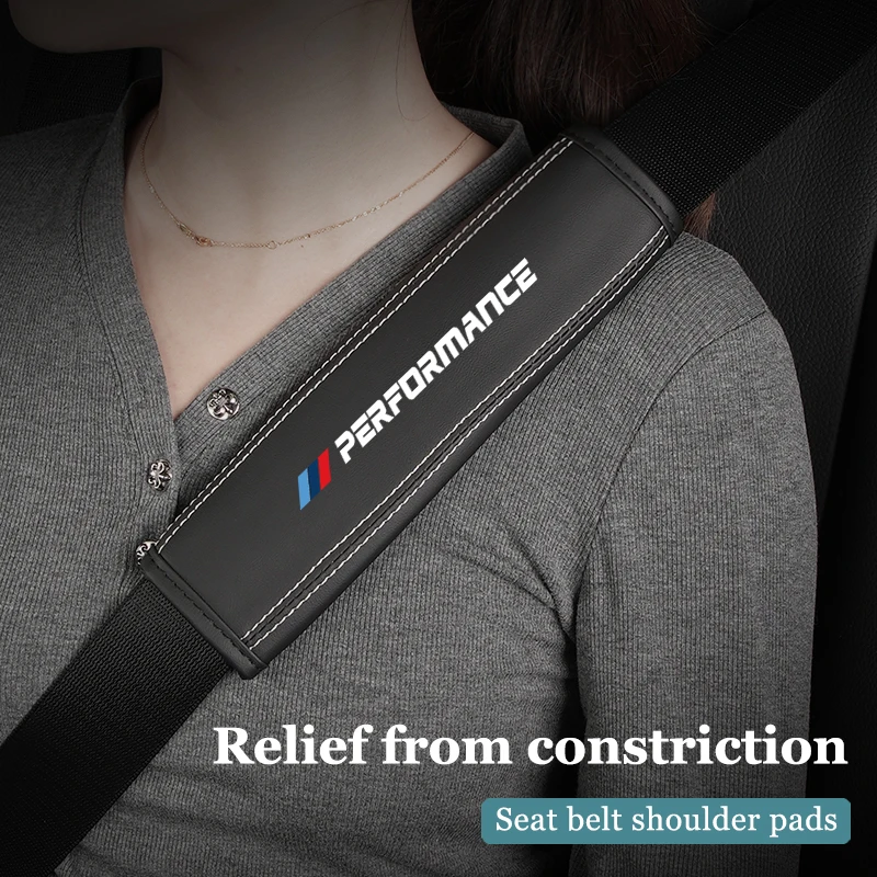 Car Seat Belt Covers Shoulder Protection Pad Interior Accessories For BMW F26 E90 E87 I01 F25 E60 F44 E36 E34 E39 F01 E70 E53 F1