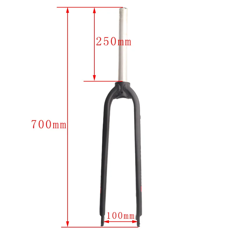 HASSNS MTB-Gabel, starre Fahrradgabel, 26/27,5/29 Zoll, Aluminiumlegierung, Mountainbike-Gabel, gerades Rohr, V-Bremse, MTB-Hartgabel – Detail 24