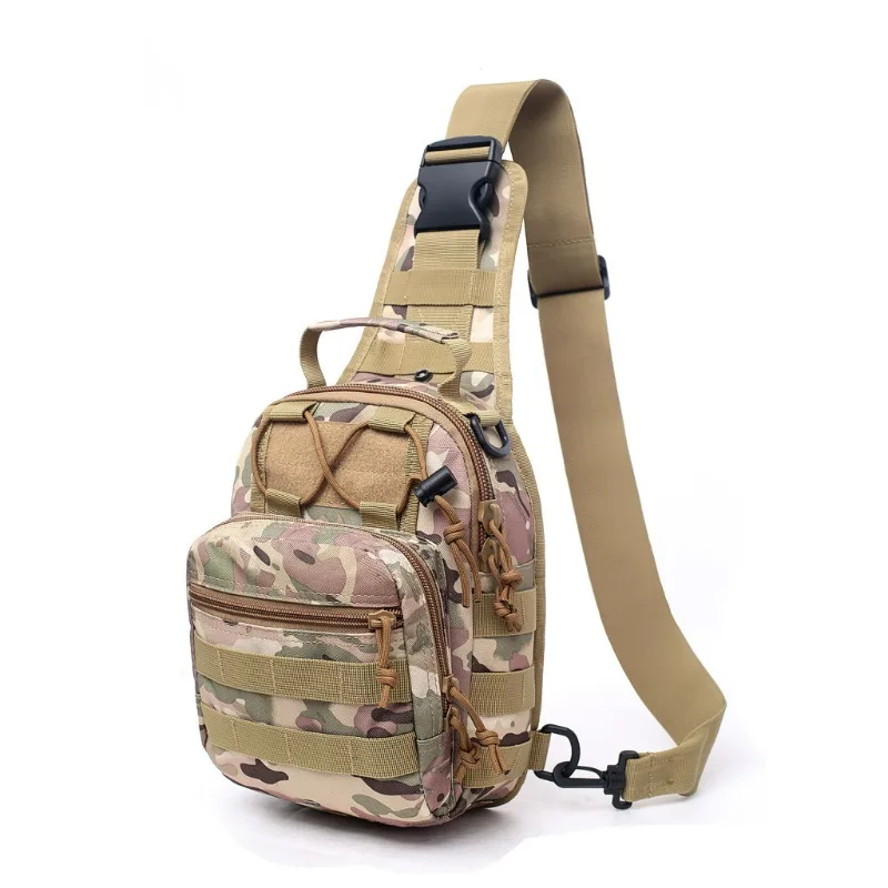 Chest Pack, Men's Crossbody Shoulder Bag with MOLLE System, Compact EDC Pouch