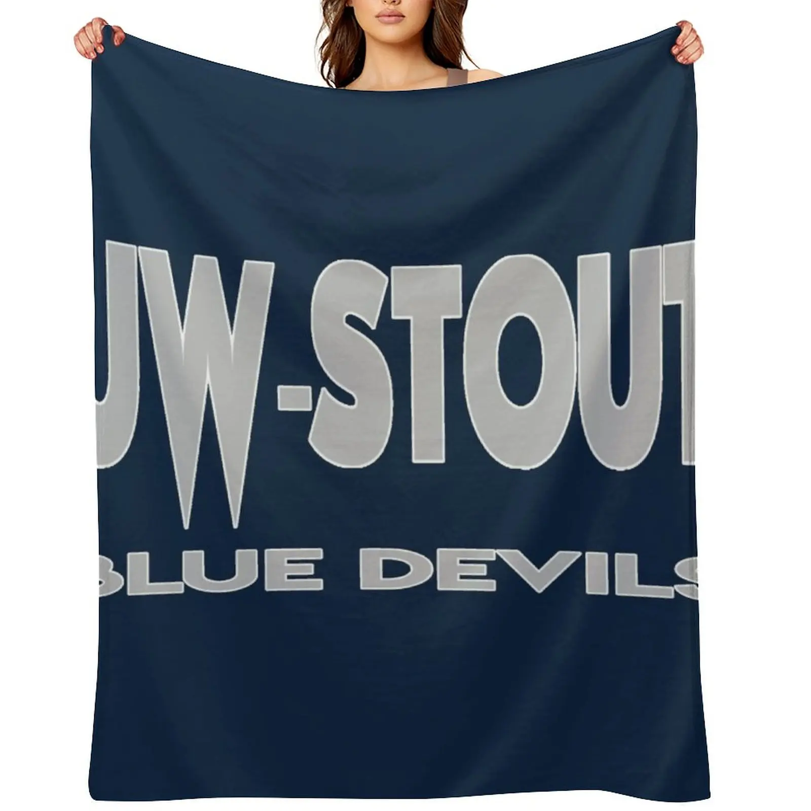 

University of WisconsinaStout Throw Blanket Tourist Sofa Throw Furrys Nap Blankets