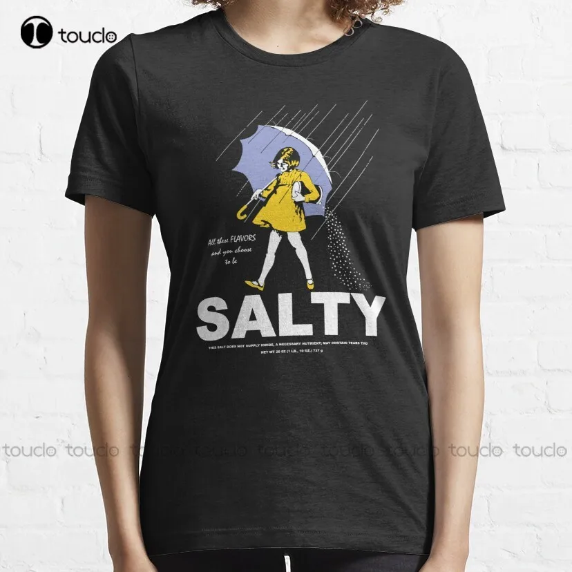 All These Flavors Classic Salt Salty Morton Humor Funny T-Shirt Mens Tshirts Custom Aldult Teen Unisex Xs-5Xl Fashion Funny