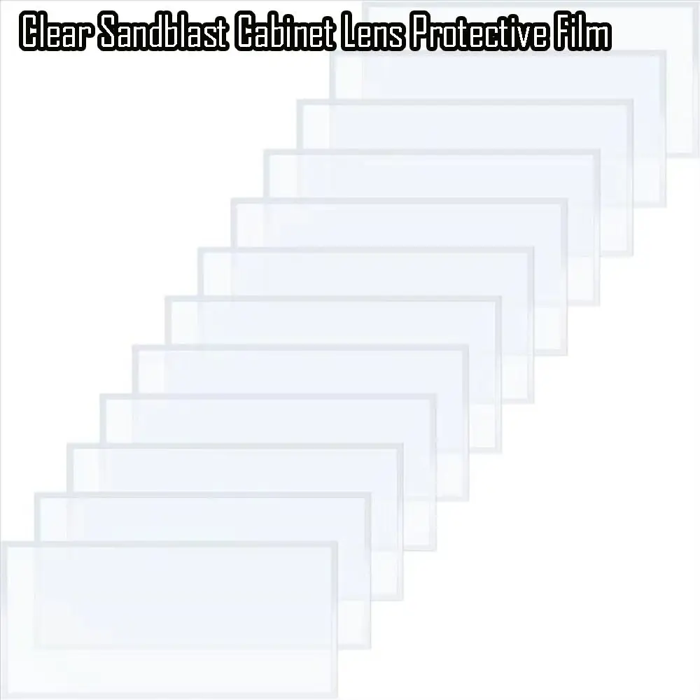 Clear Sandblast Cabinet Lens Protective Film Visibility Multifunctional Sandblasting Film Abrasive Blasting Cabinet Lens Cover