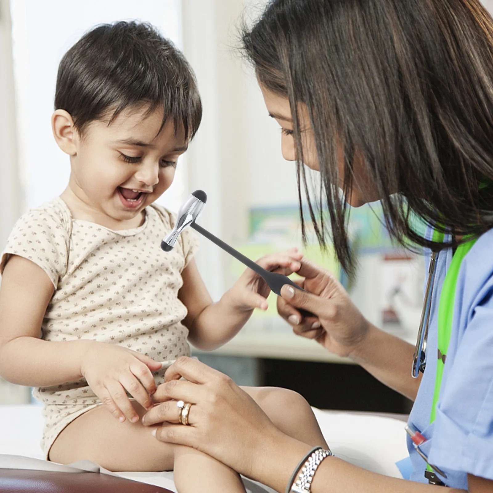 

Медицинский рефлекторный молоток из цинкового сплава в форме шаровика, многофункциональный диагностический молоток для клинического неврологического обследования