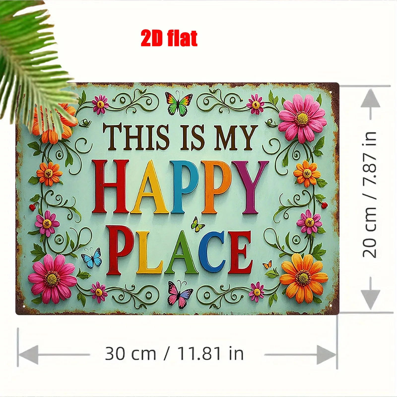 2D Flat, 1pc Vintage 