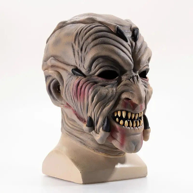 Cy2023 Masks Cosplay Jeepers Creepers Scary The Bat People Monster Masks Halloween Mask Latex for Adult  Christmas Props - view 3