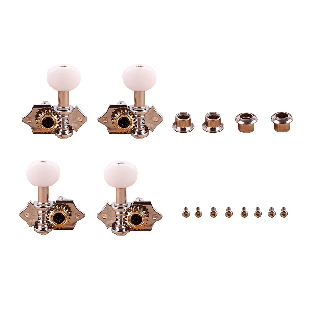

Guitar Tuning Pegs for Acoustic Ukulele Metal Buttons Replacement Parts Machine Heads Knobs Fix Strings Improve Sound