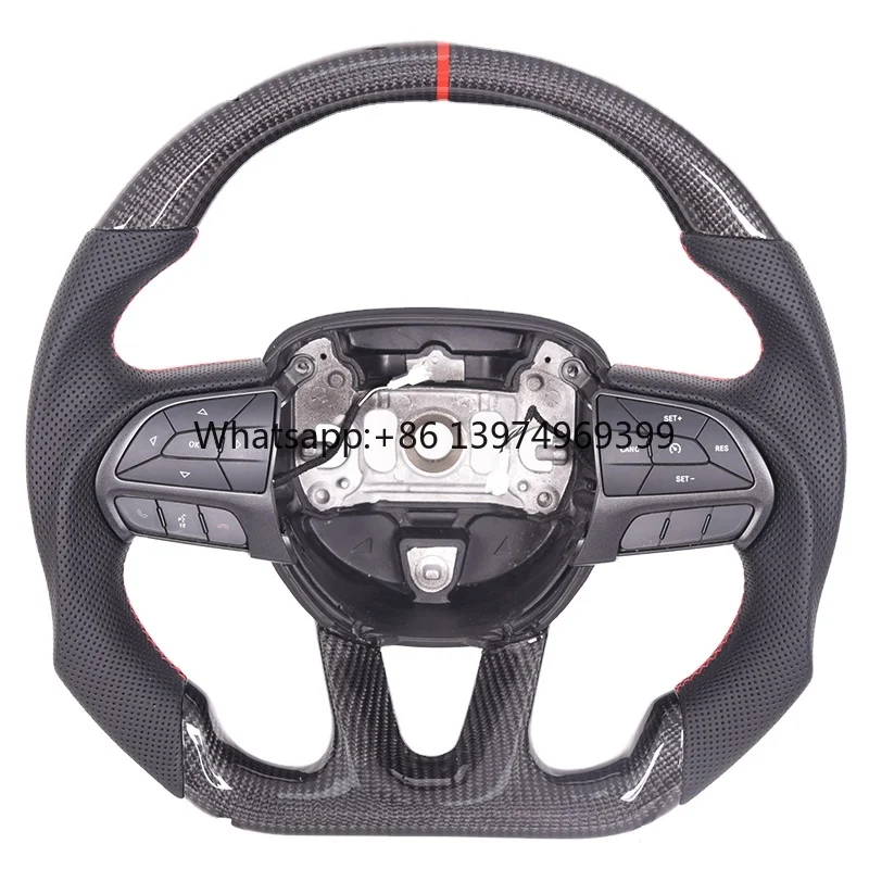 Custom Carbon Fiber Car Steering Wheel for Dodge