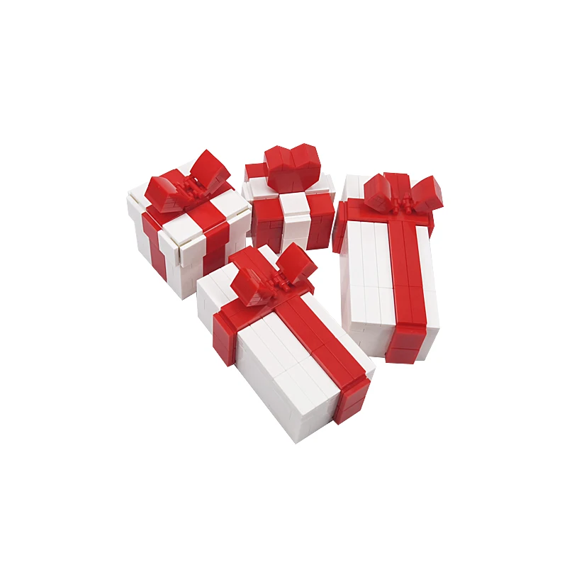 MOC Model Valentine\'s Day Gift Box Love Jimubox The Ring Box Building Bricks Jewelry Box DIY Plastic Items Toys for Children