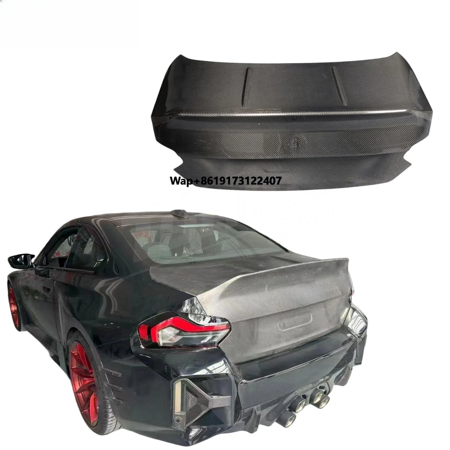

High Quality C Style Prepreg Carbon Fiber Trunk Lid for M2 2-Series G87 G42 Body Kit Upgrade