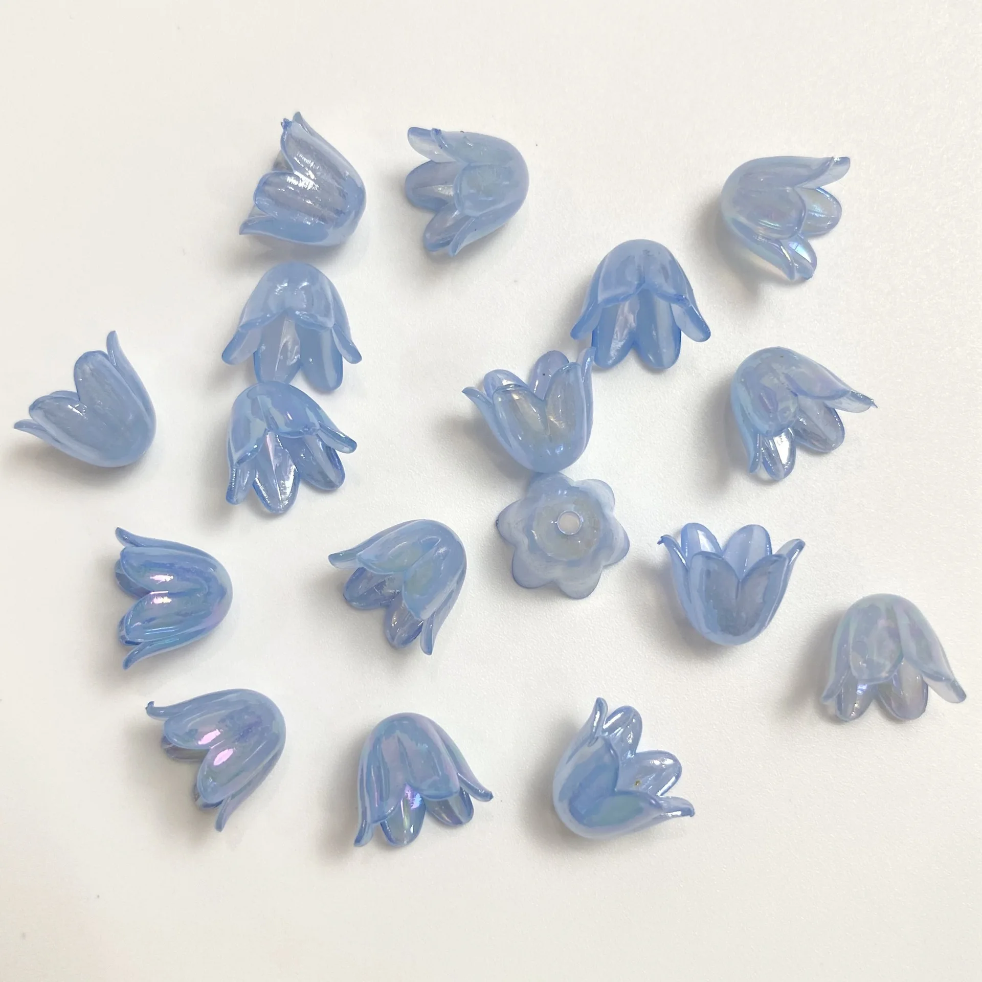 30/50/100 Stück, 9*10mm, AB-Beschichtung, Maiglöckchen, Kranz, DIY, lose Perlen, Schmuckzubehör, Schmuckherstellungszubehör – Detail 7