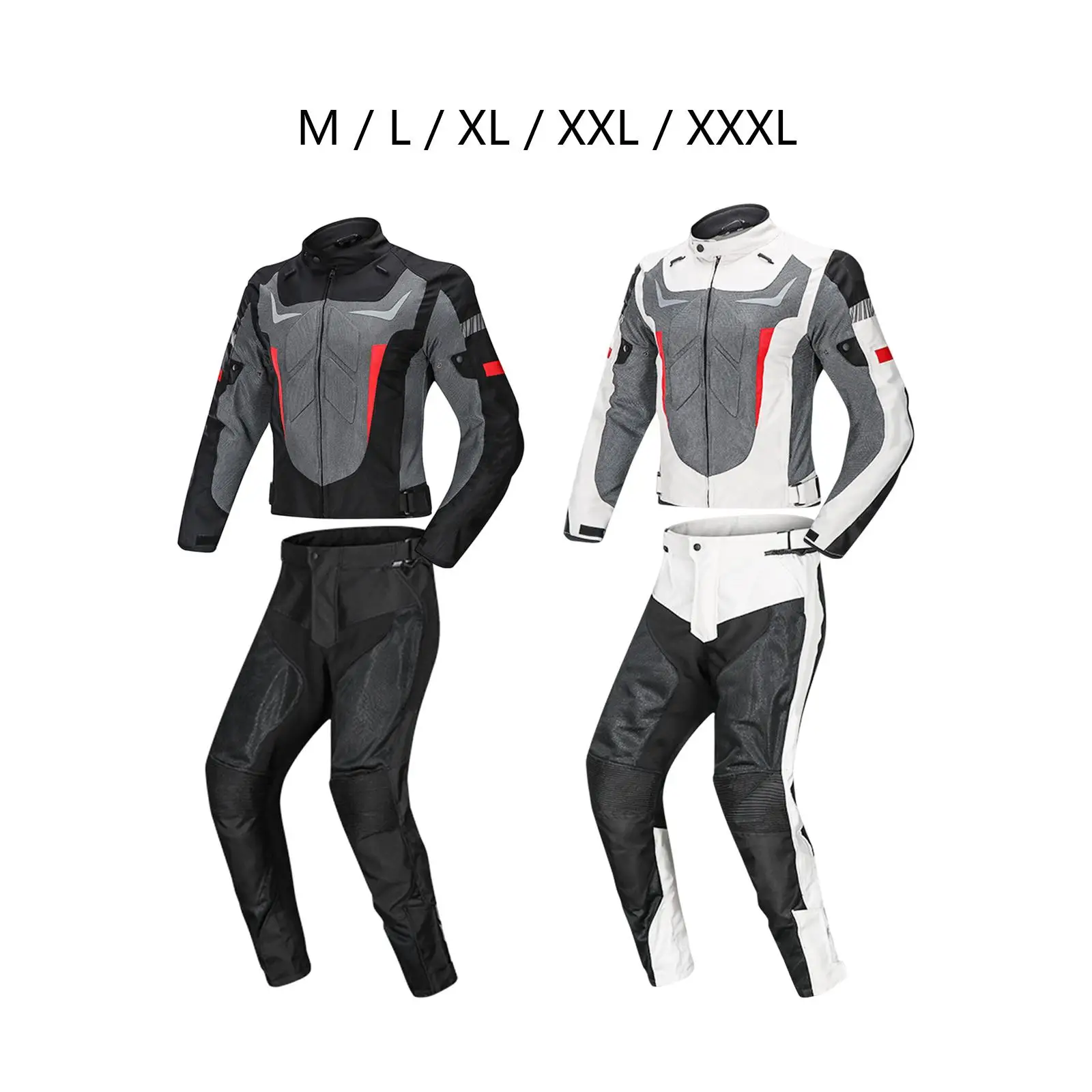 Waterproof Motorcycle Jacket Pants Racing Suit Wearable 600D Oxford Reflective