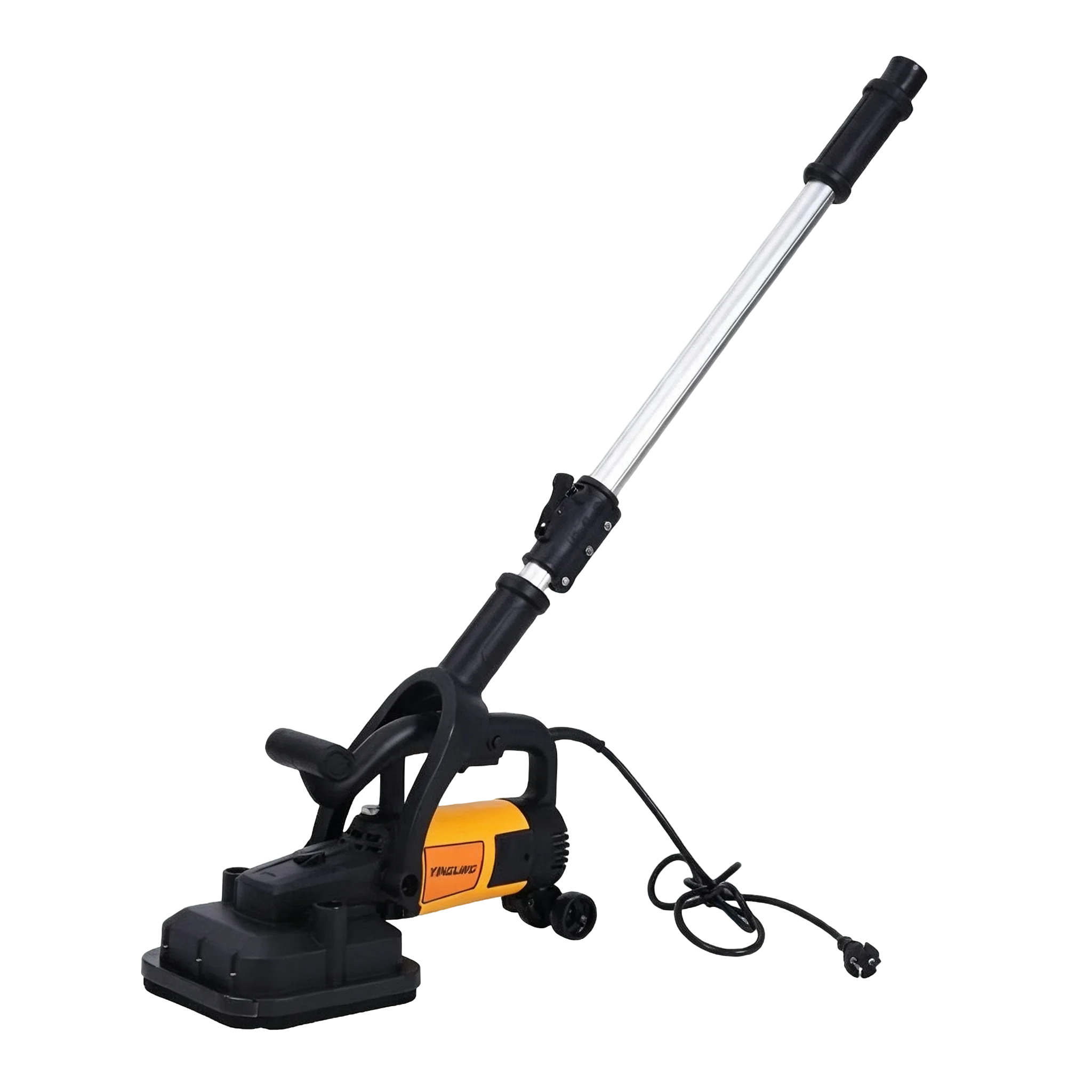 3800W Four-head Handheld Coarse Grinder with Extension Rod, Suitable for Concrete Floor Grinding and Cement Grinding.