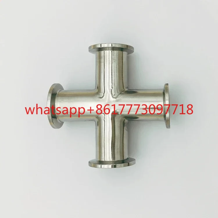 KF vacuum four-way 304 stainless steel quick fit 16 flange 25 joint 40 pipe fitting 50 tee fitting non-standard customization 0