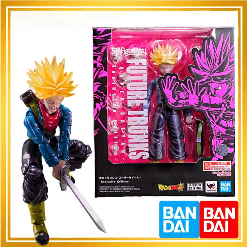 Genuino Bandai Banpresto One Piece Dragon Ball Super Future Trunks edición exclusiva PVC SHF figura modelo nuevo juguete sin abrir