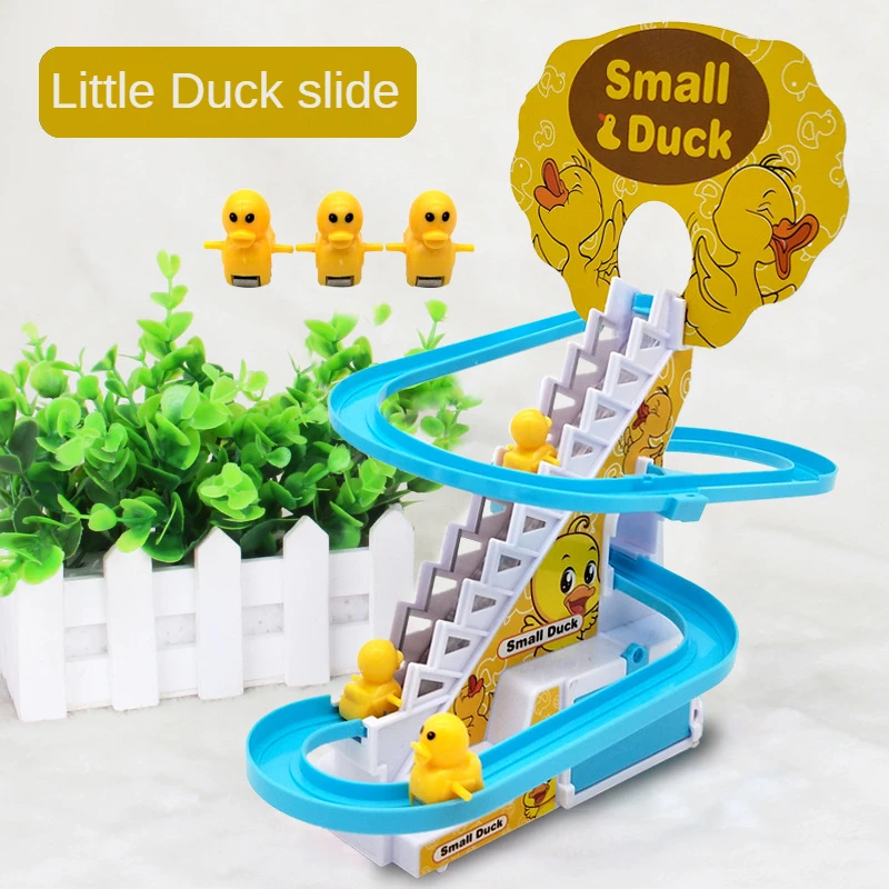 Funny Penguin Climbing Stairs Music Toys for Children Parent-Child Puzzle Dinosaur Slide Interactive Toys Electric Railcar Toys