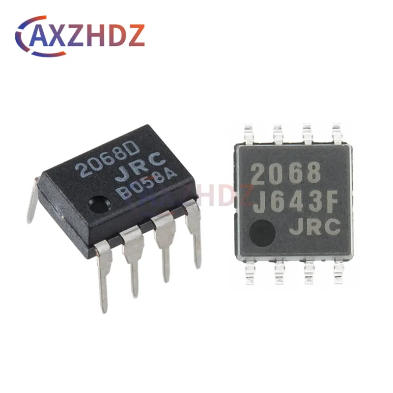 10PCS DIP-8 SOP-8 NJM2068D JRC2068 2068D 2068 NJM2068M DMP8 LOW-NOISE Dual Operational Amplifier IC Audio Amplifier Chip