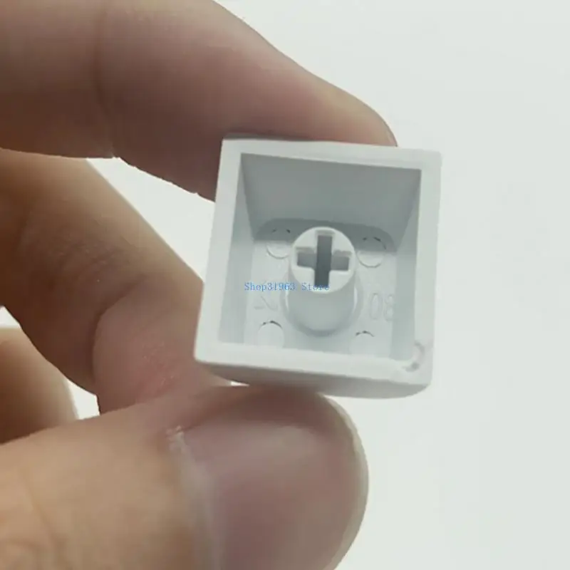 L4MA 64pcs Keycaps XDA Profil PBT Minimalis Putih Keycaps Untuk Keyboard Mekanik