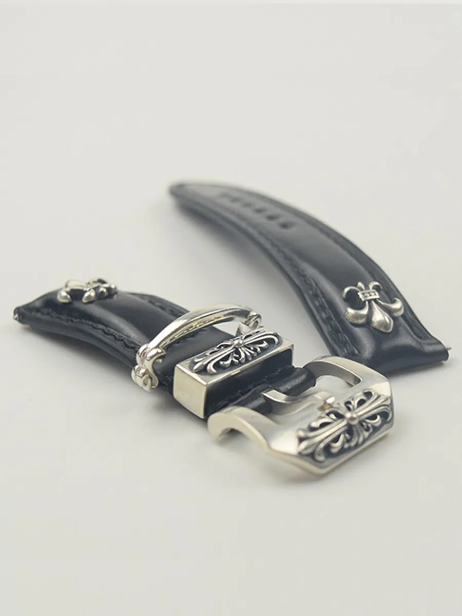 VINTAGE GENUINE LEATHER WATCH STRAP CUSTOM