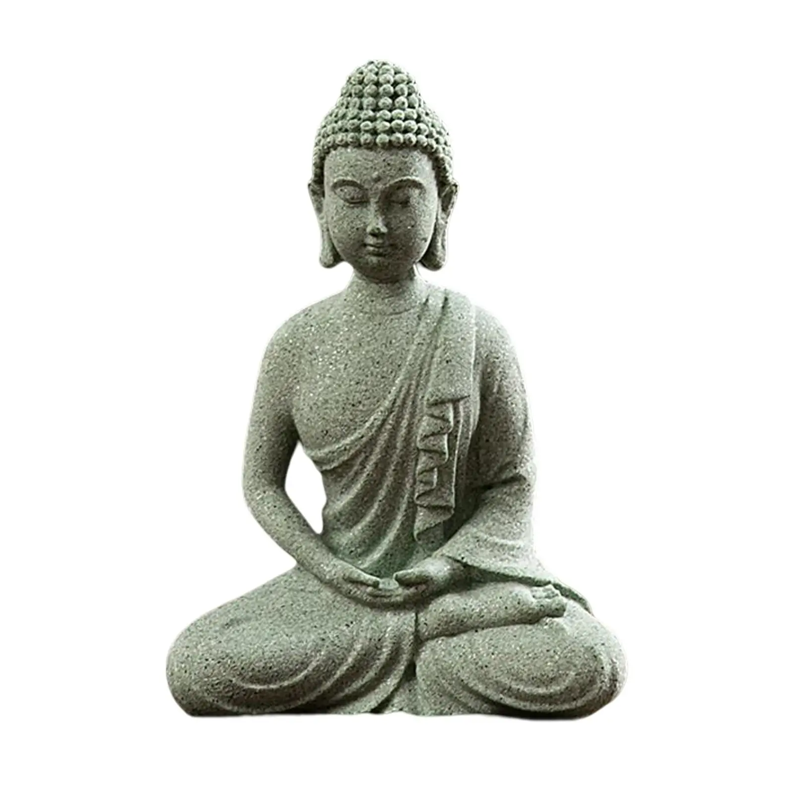 Sitting Buddha Statue Buddhism Decor Decorative Rustic zen for Living Room image 6