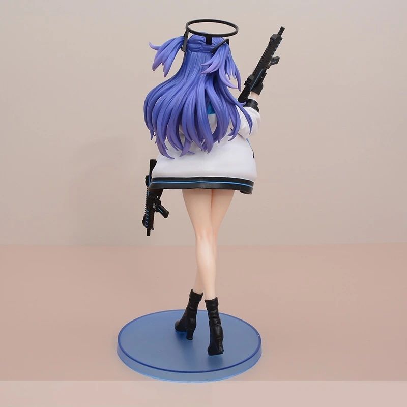 Blue Archive Hayase Yuuka Anime Figure Double Guns Halo Pvc Model Collection Desktop Display Decor Gift view 2