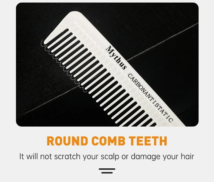 Mythus Barber Kamm Haarschnitt Professionelle Friseur Styling Kamm Set Salon Haarpflege Styling Werkzeug Carbon Faser Kamm Set – Detail 12