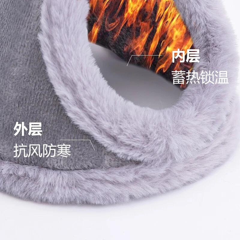 Winter Dikker Mannen Vrouwen Fluwelen Houd Warm Bont Fleece Oorbeschermers Mode Pluche Doek Wrap Cover Oor Muff Band Warmer Oorklep