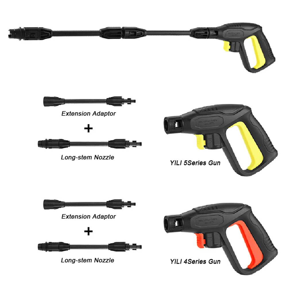 JUNGLEFLASH-pistola de lavado de alta presión para coche, arandela de fregadero, pulverizador de agua para YILI Karcher Elitech Interskol, Lavor