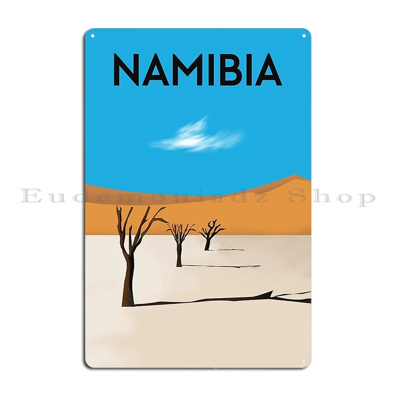 namibia africa travel poster Metal Plaque Funny Wall Mural Cave Design Designs Tin Sign Poster