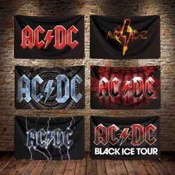 3X5Ft AC/DC Band Flag Polyester Digital Printing Music Memorabilia Banner For Decor