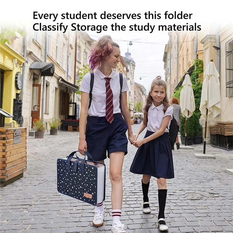 

13 Pockets File Folders/Expandable Filing Folders With Handle A4 Size Expanding File Folder Document Organizer