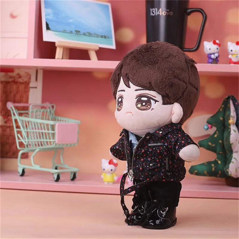 5pcs / set doll clothes for Idol Star 20cm Toy Doll Clothes 20cm Idol Dolls Accessories Plush Doll's suit Stuffed Toys for Korea