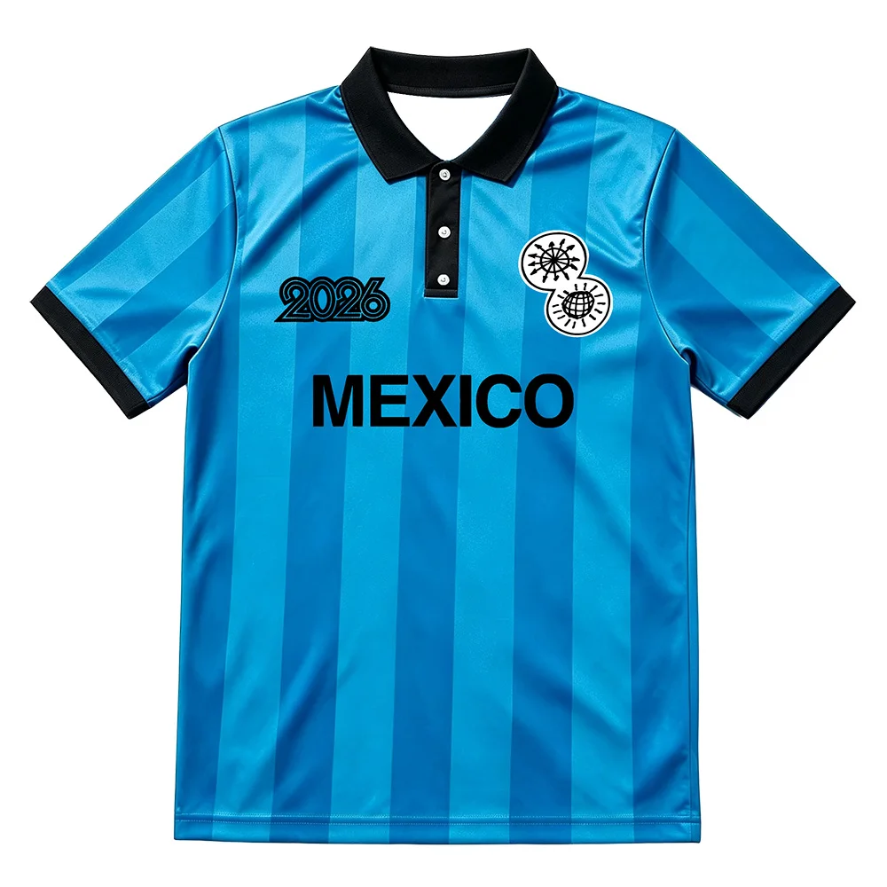 Together Tour Mexico Football 2026 Polo Shirt HarryStyless Men's and Women's Fans Clothing Fashionable Casual Lapel Button Tops