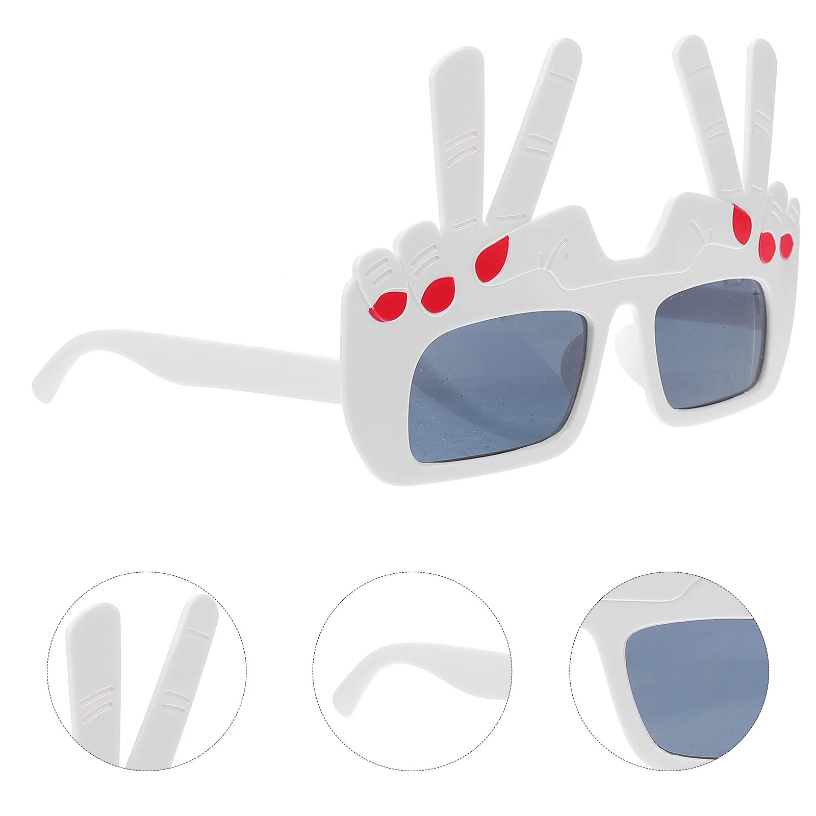 

Gesture Glasses Funny Colored Nail Lightweight Cool Halloween Cosplay Party Costume Glasses Accessories Funny Eyewear