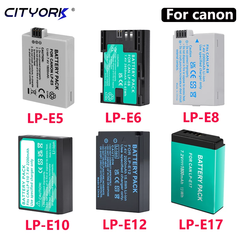 

LP-E5 LP-E6 LP-E8 LP-E10 LP-E12 LP-E17 Battery LPE5 LPE6 LPE8 LPE10 LPE12 LPE17 Camera Battery For Canon EOS Series Camera