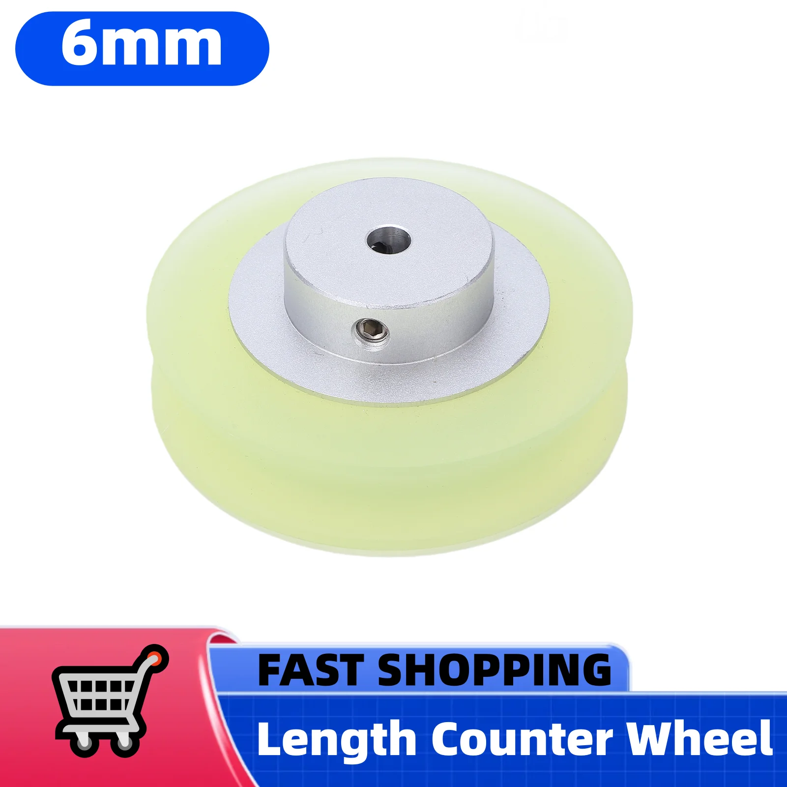 

Encoder Meter Wheel Part Length Counter Wheel 6mm Hole Diameter Encoder Meter Accessory for Counting Measuring